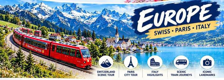 Europe Group Tour: Switzerland, Paris & Italy