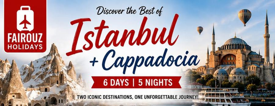 Istanbul + Cappadocia: 6 Days / 5 Nights